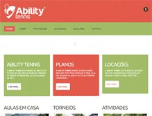 Tablet Screenshot of abilitytennis.com.br